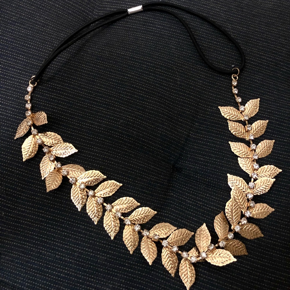 Golden Leaf Hair Crown